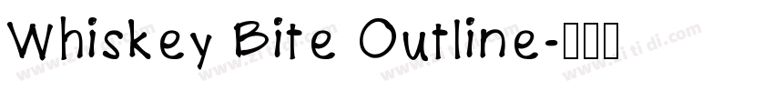 Whiskey Bite Outline字体转换